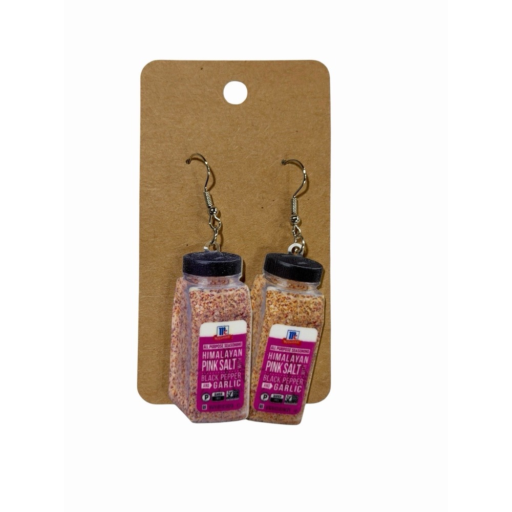 New Novelty Fashion Earrings‎ seasoning pink salt